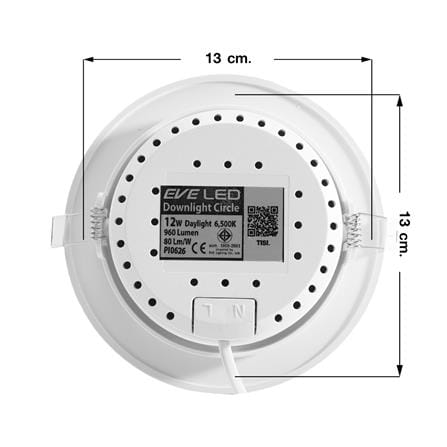 ดาวน์ไลท์ LED EVE 201408 4 นิ้ว 12 วัตต์ WARM WHITE สีขาว_5