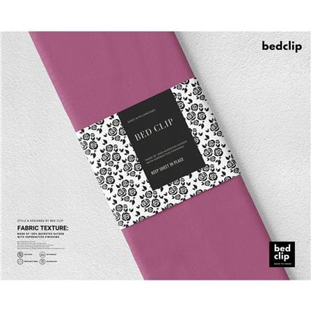 ปลอกผ้านวม BED CLIP MICROTEX 100X80 นิ้ว สี DARK PINK_1