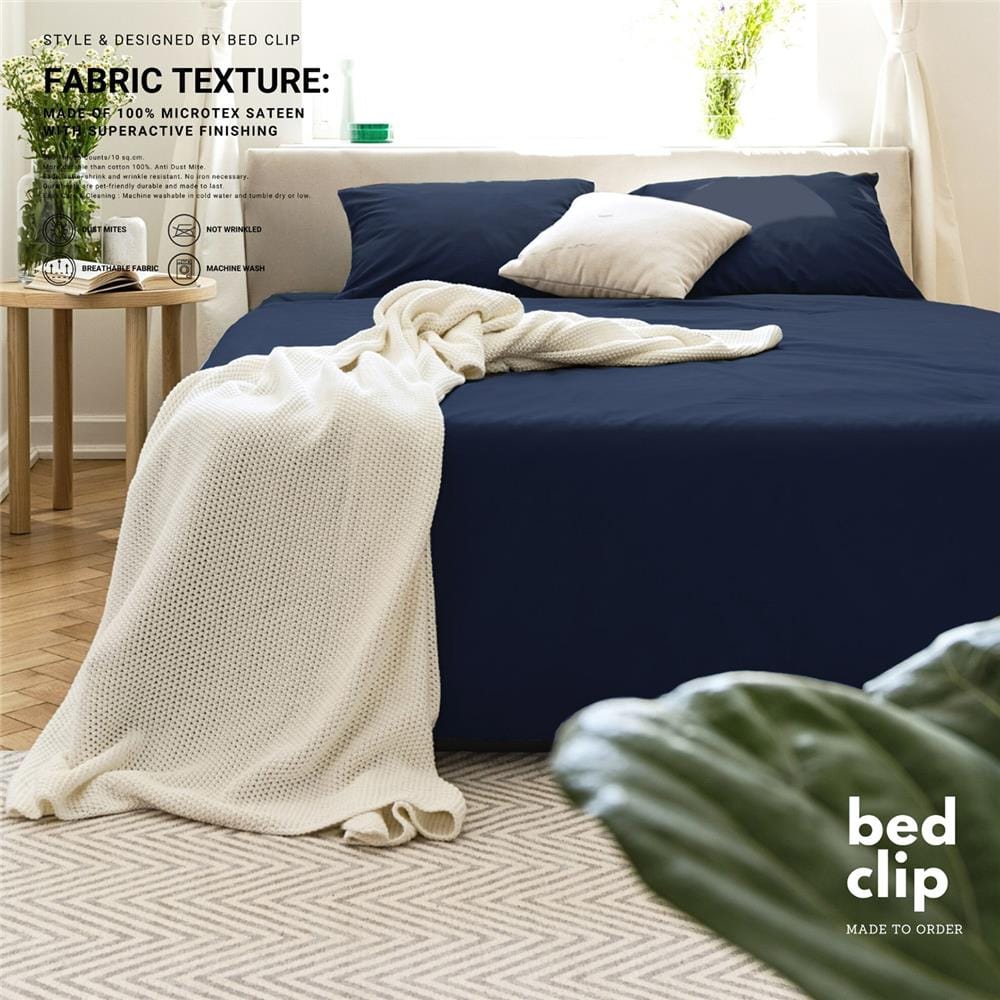 ปลอกผ้านวม BED CLIP MICROTEX 110X100 นิ้ว สี M11