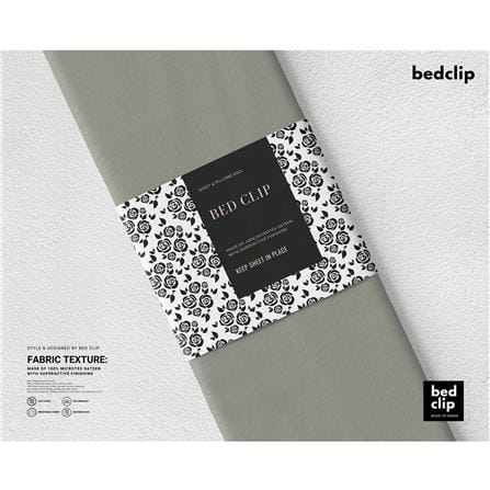 ปลอกผ้านวม BED CLIP MICROTEX 100X80 นิ้ว สี GREY_1