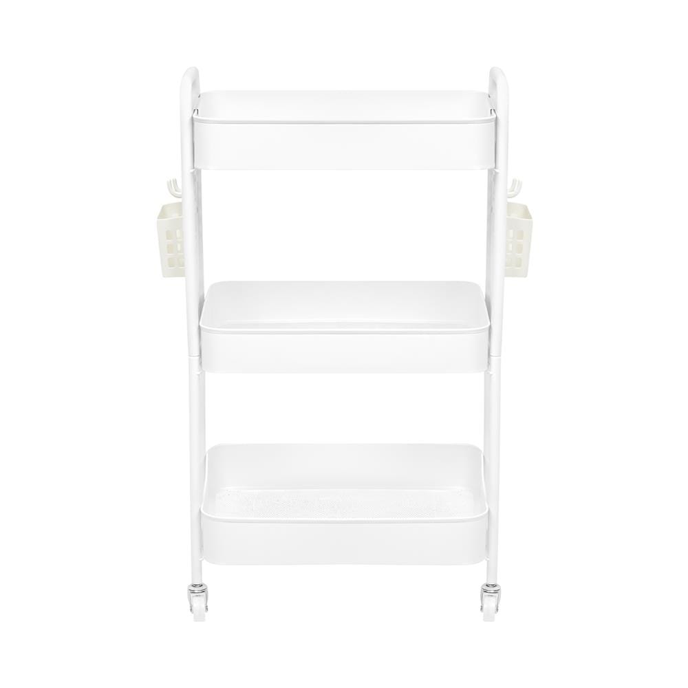 ชั้นวาง 3 ชั้น มีล้อ STACKO MISSY 44.7x30.6x77.9 ซม. สีขาว