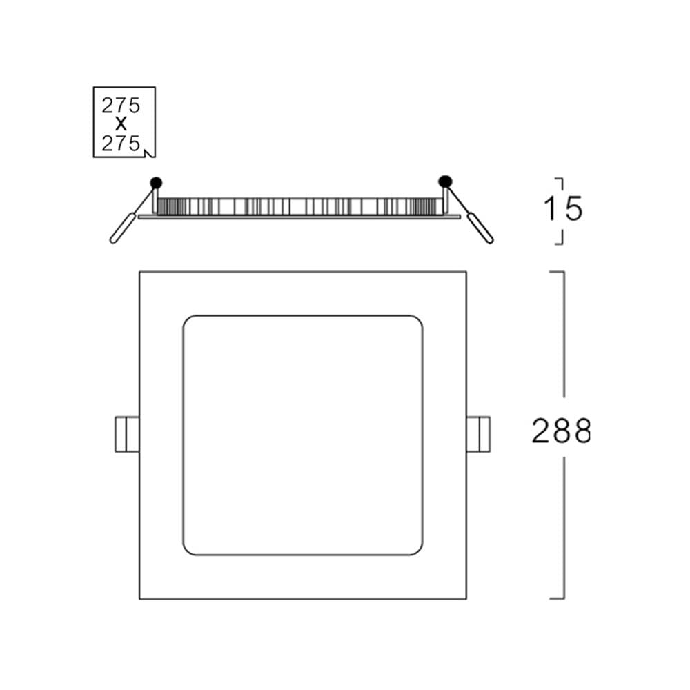 ดาวน์ไลท์ LED LUMAX 20-A0728 10.8 นิ้ว 24 วัตต์ WARM WHITE สีขาว