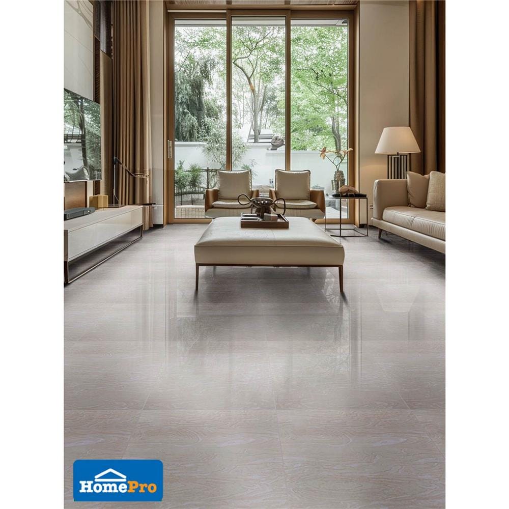 กระเบื้องพื้นพอร์ซเลน 60x60 ซม. TARA ไมเน่ ครีม A 1.44 ตร.ม.