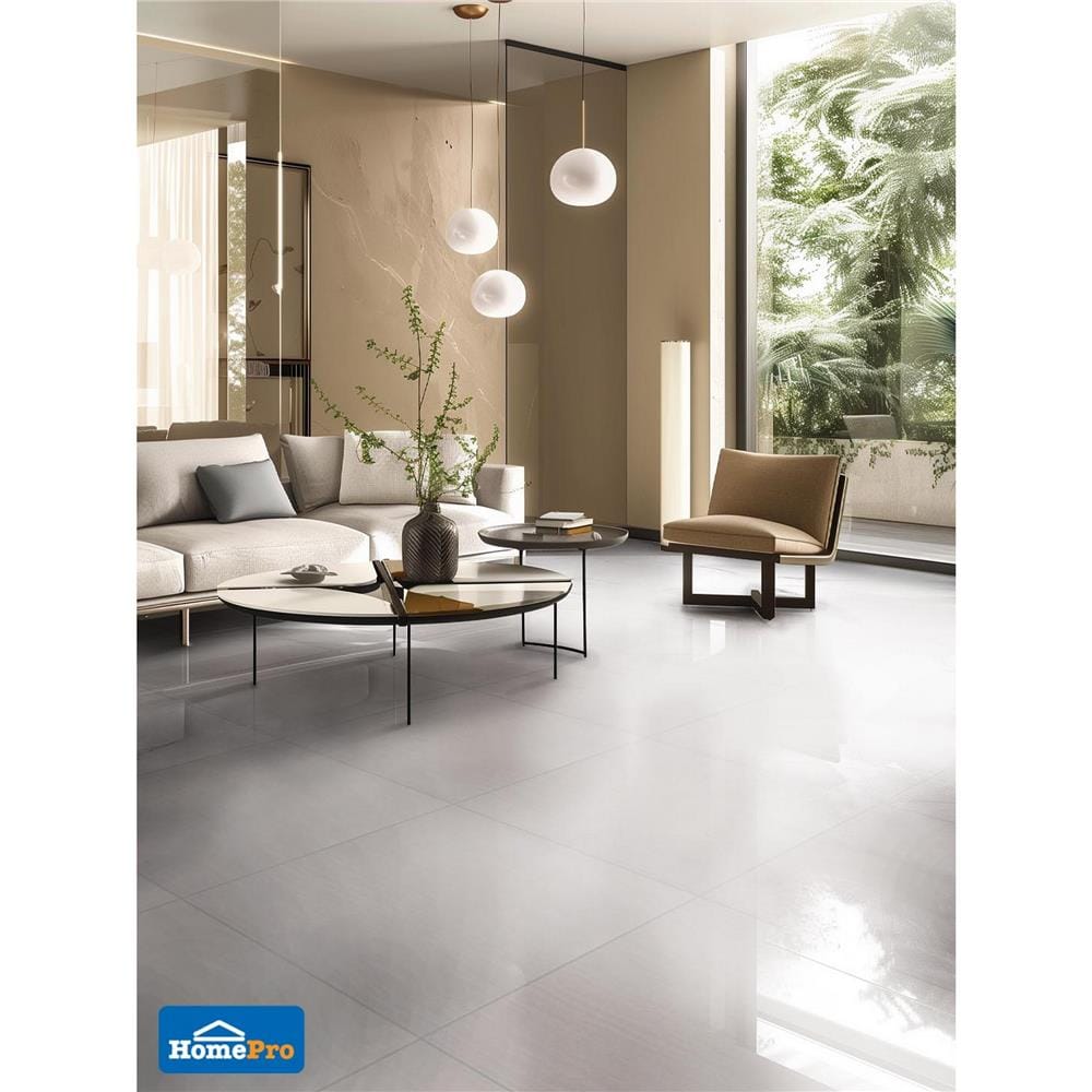 กระเบื้องพื้นพอร์ซเลน 60x60 ซม. TARA คาบาล่า ครีม A 1.44 ตร.ม.