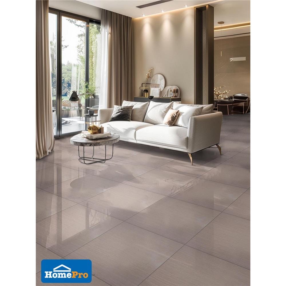 กระเบื้องพื้นพอร์ซเลน 60x60 ซม. TARA คาบาล่า ครีม A 1.44 ตร.ม.