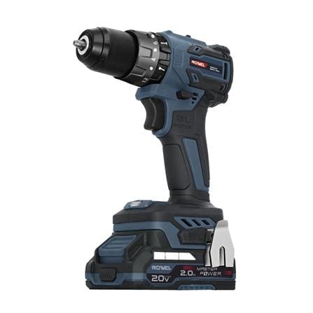 สว่านกระแทกไร้สาย (พร้อมแบตเตอรี่) ROWEL RW-PT-DBD500 20 โวลต์_0