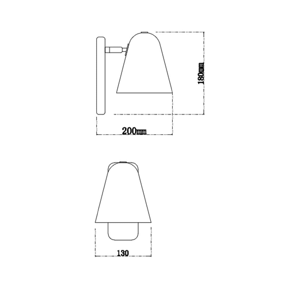 ไฟกิ่งภายใน CARINI B2306 สีขาว/ลายไม้ 1 หัว