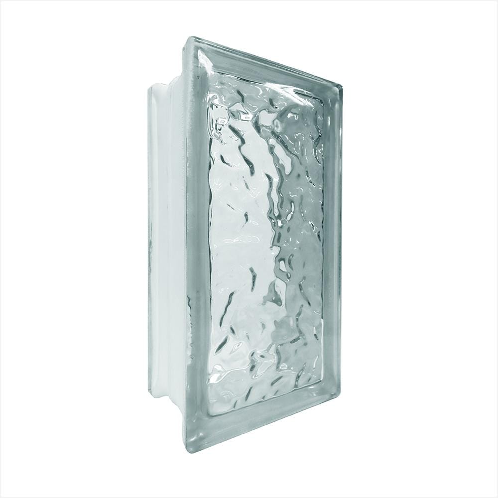 อิฐแก้ว 24x11.5x8 ซม. ช้างแก้ว แก้วประดับฟ้า สีใส
