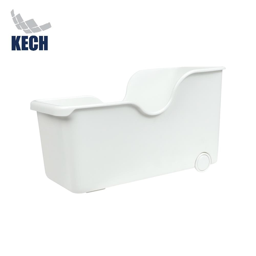 กล่องเก็บของในครัวมีล้อ KECH IVORY SIZE L สีขาว_1