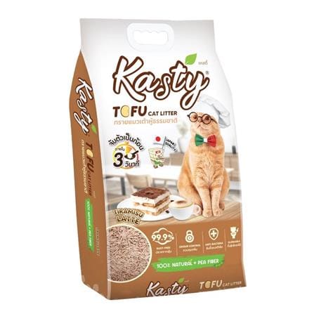 ทรายแมวเต้าหู้ KASTY TOFU CAT LITTER กลิ่นทีรามิสุ ลาเต้ 20 ลิตร_0