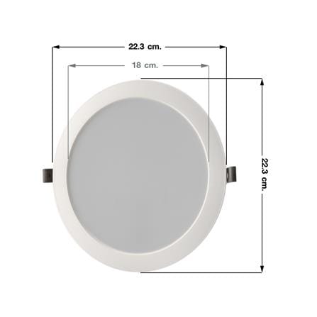 ดาวน์ไลท์ LED EVE 598416 7 นิ้ว 18 วัตต์ DAYLIGHT สีขาว_4
