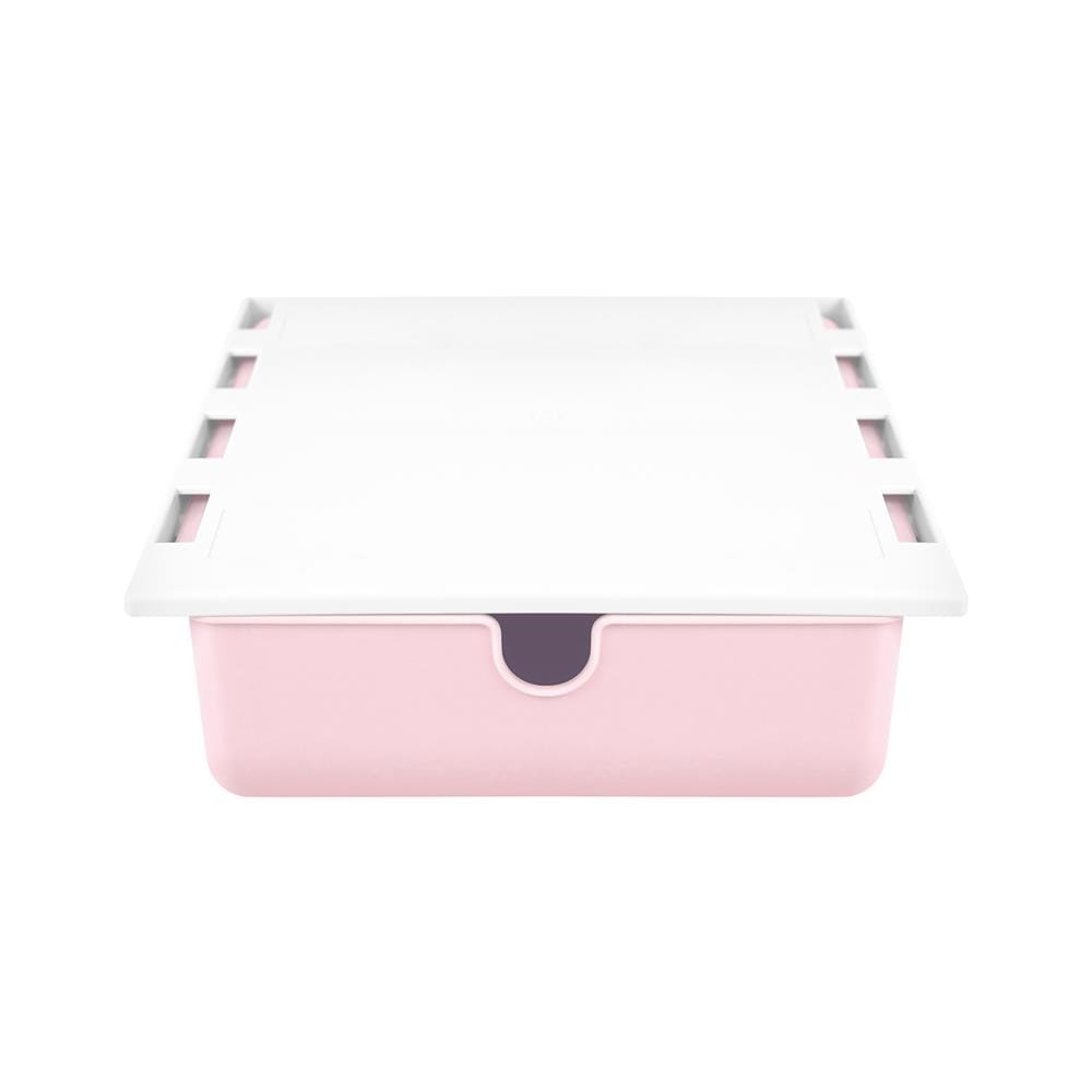 กล่องลิ้นชักใต้โต๊ะ STACKO SIZE S 23.5x19.8x7.1 ซม. สีชมพู