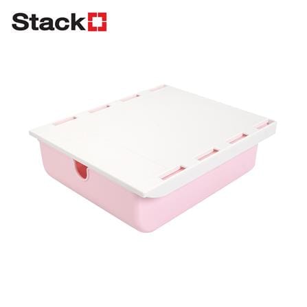 กล่องลิ้นชักใต้โต๊ะ STACKO SIZE S 23.5x19.8x7.1 ซม. สีชมพู_1