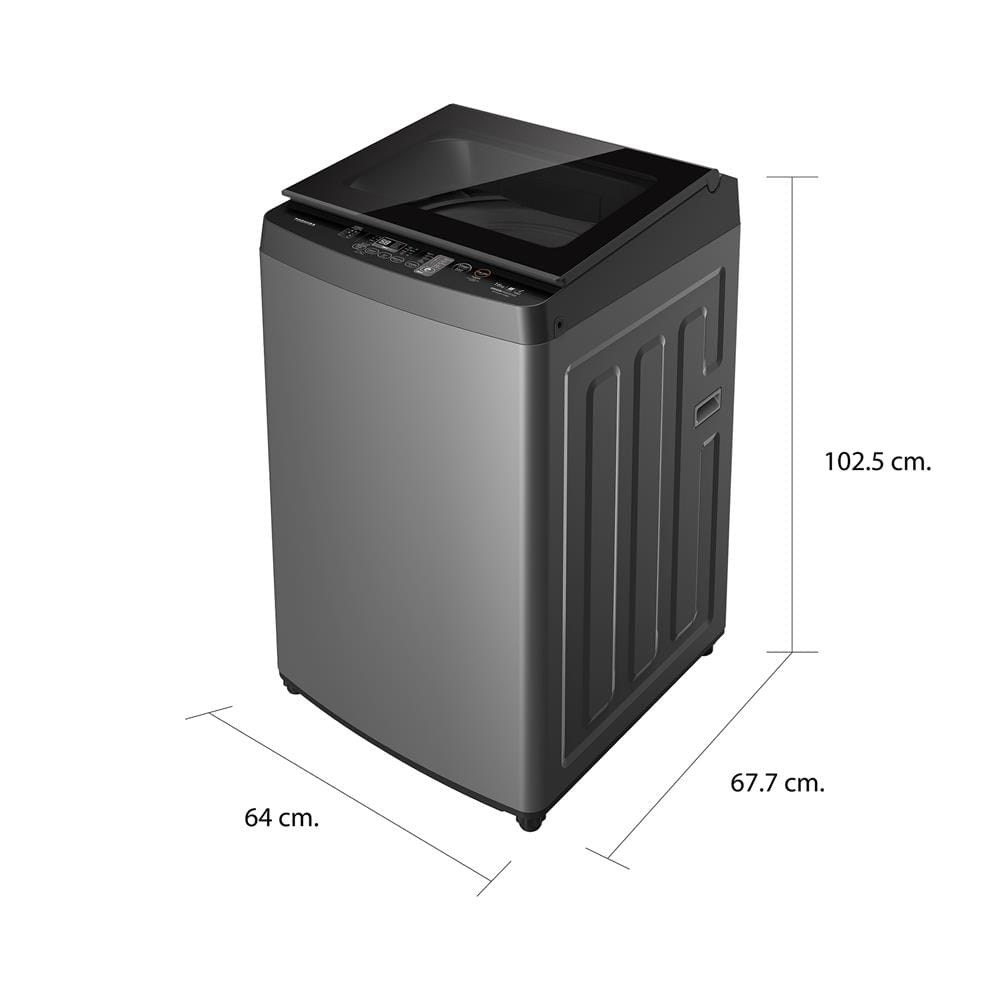 เครื่องซักผ้าฝาบน TOSHIBA AW-DUN1700MT(SG) 16 กก. สีเทา