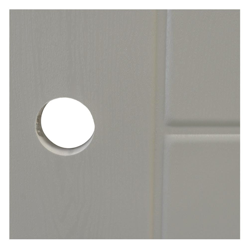 ประตูห้องน้ำ UPVC เจาะลูกบิด AZLE PSW24 เกล็ดล่าง 70x200 ซม. สีเบจ
