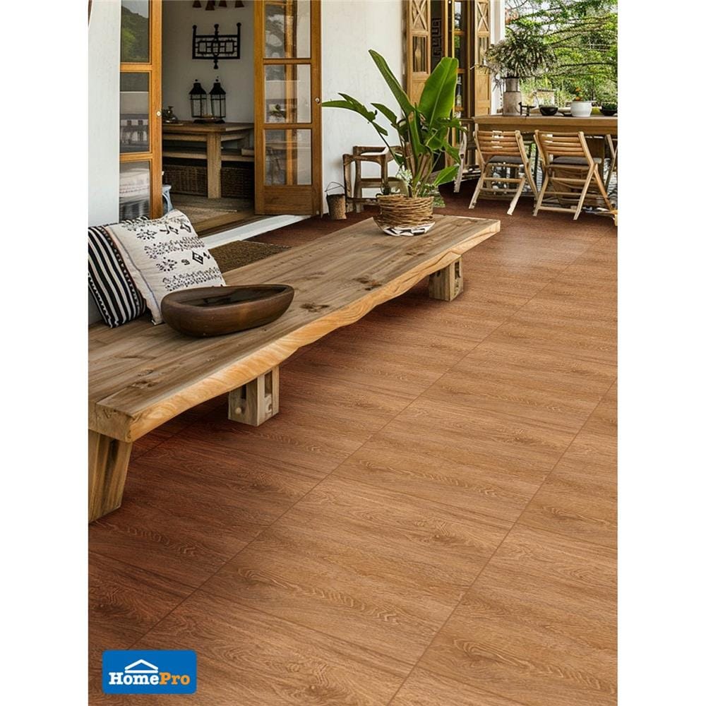 กระเบื้องพื้น 60x60 ซม. ภูผา บรอดนี่ วู้ด น้ำตาล PM 1.44 ตร.ม.