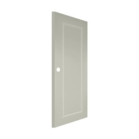 ประตูภายนอก UPVC เจาะลูกบิด AZLE MD-7 1 ฟัก 80x200 ซม. สีเบจ_1