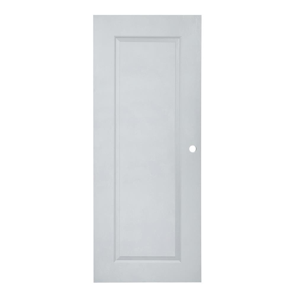 ประตูภายนอก UPVC AZLE MD-7 1 ฟัก 80X200 ซม. สีเทา เจาะลูกบิด