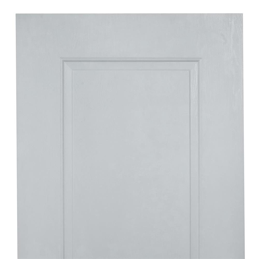 ประตูภายนอก UPVC AZLE MD-7 1 ฟัก 80X200 ซม. สีเทา เจาะลูกบิด