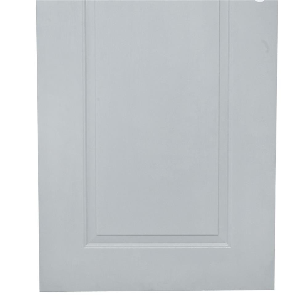 ประตูภายนอก UPVC AZLE MD-7 1 ฟัก 80X200 ซม. สีเทา เจาะลูกบิด