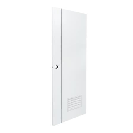 ประตูห้องน้ำ UPVC AZLE GROOVE P2 เกล็ดล่าง 70X200 ซม. สีขาว เจาะลูกบิด_1