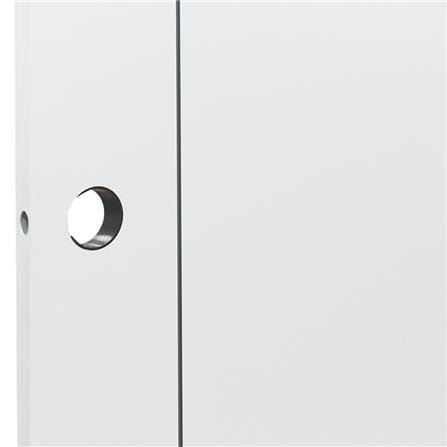 ประตูห้องน้ำ UPVC AZLE GROOVE P2 เกล็ดล่าง 70X200 ซม. สีขาว เจาะลูกบิด_3