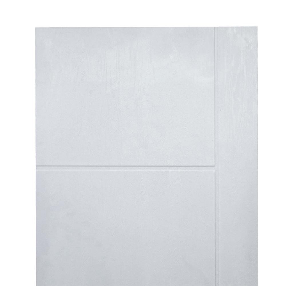 ประตูภายนอก UPVC AZLE MD-8 80X200 ซม. สีเทา เจาะลูกบิด