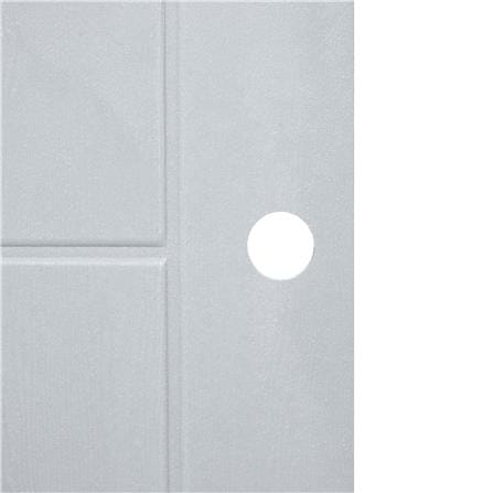 ประตูภายนอก UPVC AZLE MD-8 80X200 ซม. สีเทา เจาะลูกบิด_2