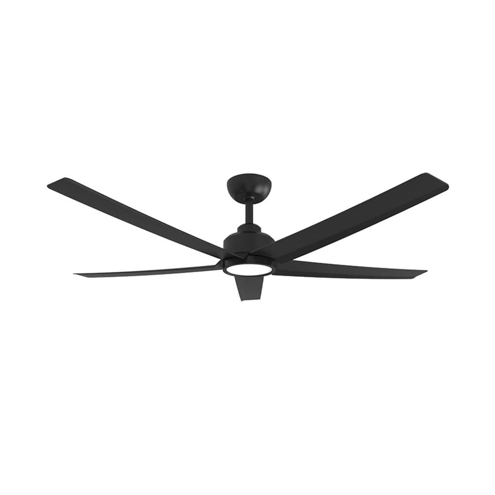 พัดลมโคมไฟ LED WINFAVOUR DC77 52 นิ้ว 18 วัตต์ DAYLIGHT/COOL WHITE/WARM WHITE สีดำ