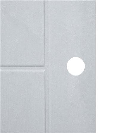ประตูห้องน้ำ UPVC AZLE PSW24 เกล็ดล่าง 70X200 ซม. สีเทา เจาะลูกบิด_2