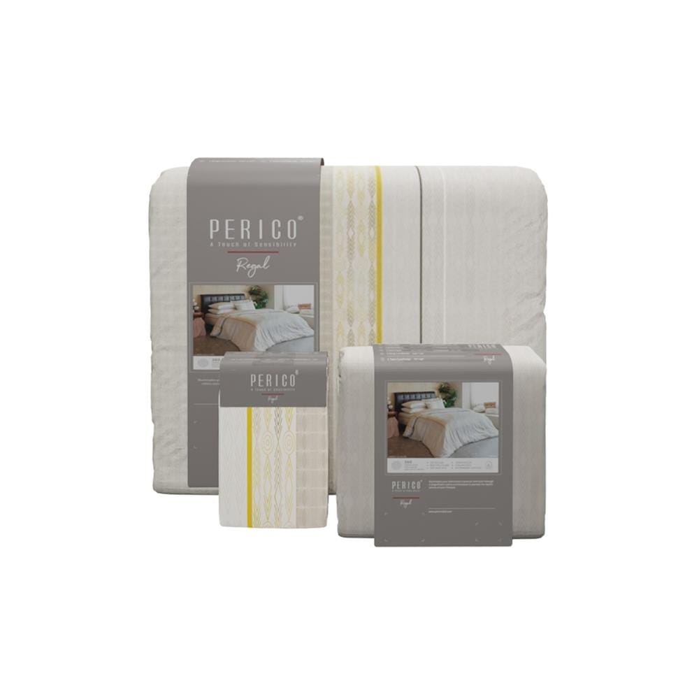 ชุดผ้าปูที่นอน 6 ฟุต 6 ชิ้น PERICO REGAL PRINT RE246