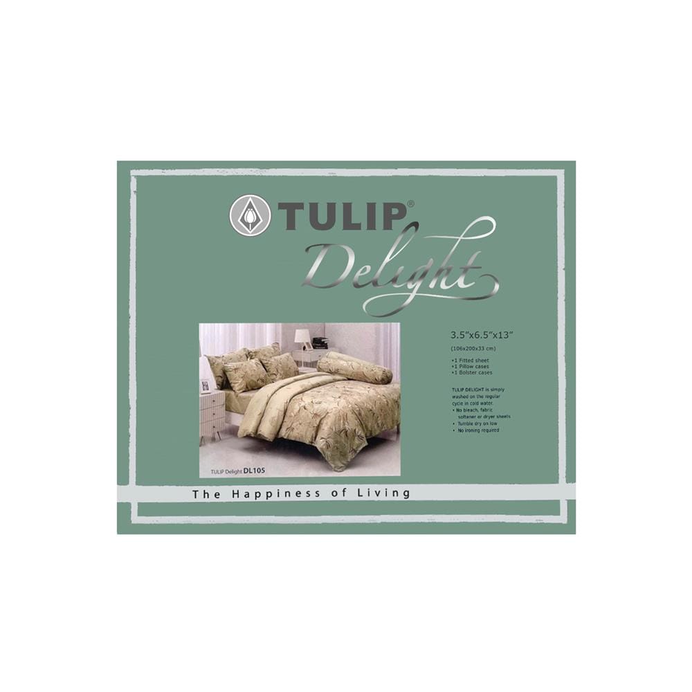 ชุดผ้าปูที่นอน 3.5 ฟุต 3 ชิ้น TULIP DELIGHT 60014-DL105