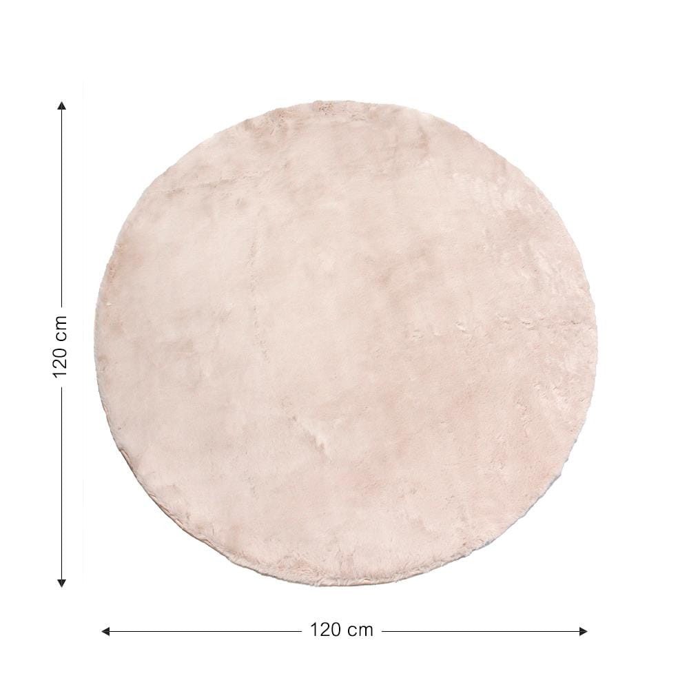 พรม HOME LIVING STYLE EMILY 120X120 ซม. สีชมพู