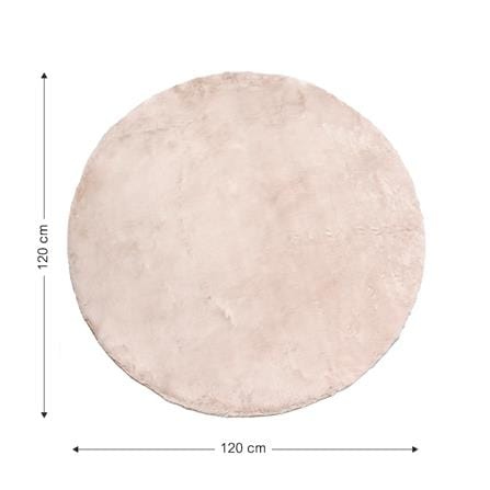 พรม HOME LIVING STYLE EMILY 120X120 ซม. สีชมพู_11