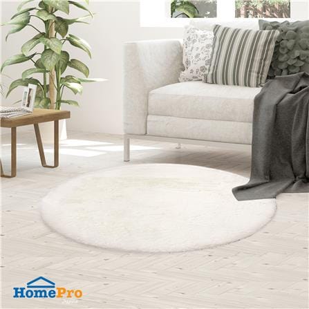 พรม HOME LIVING STYLE EMILY 120X120 ซม. สีขาว_8