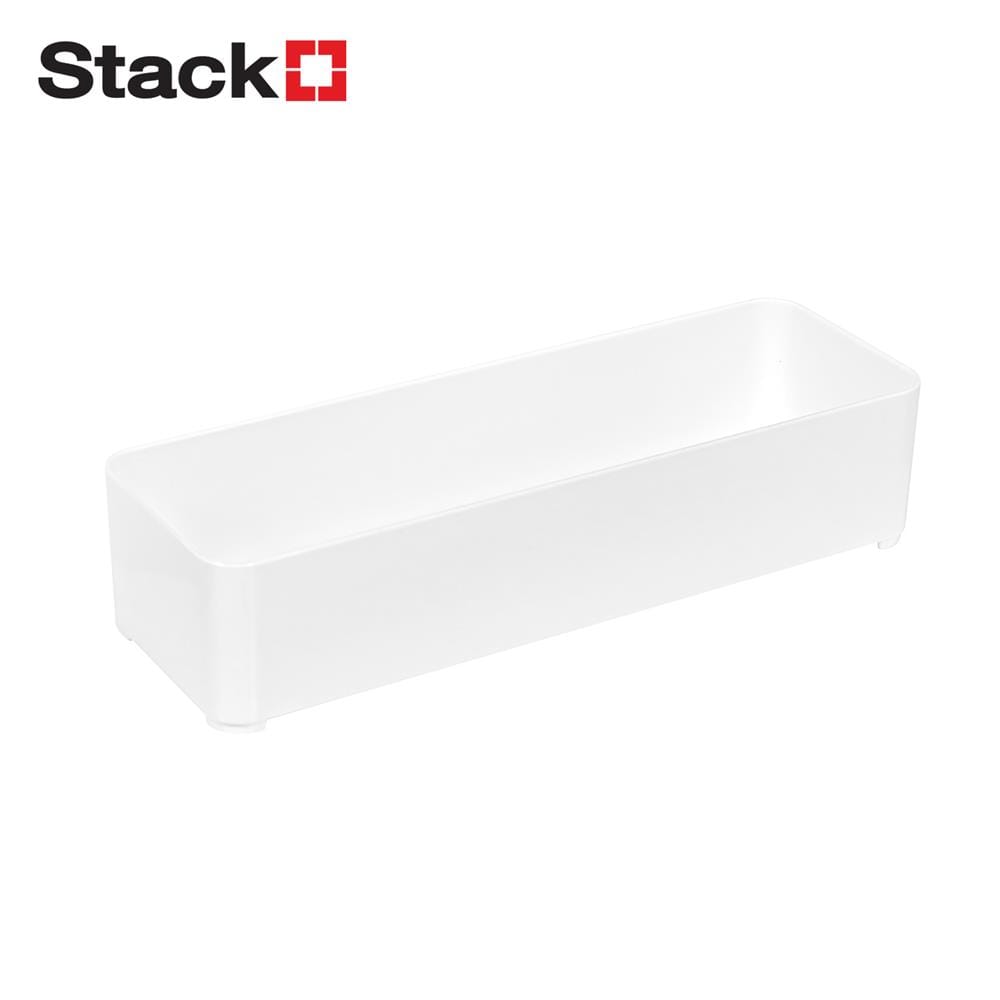 ถาดใส่ของ STACKO ST-301 SIZE M 7.40x22.80x5.20 ซม. สีขาว