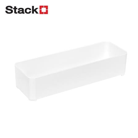 ถาดใส่ของ STACKO ST-301 SIZE M 7.40x22.80x5.20 ซม. สีขาว_0