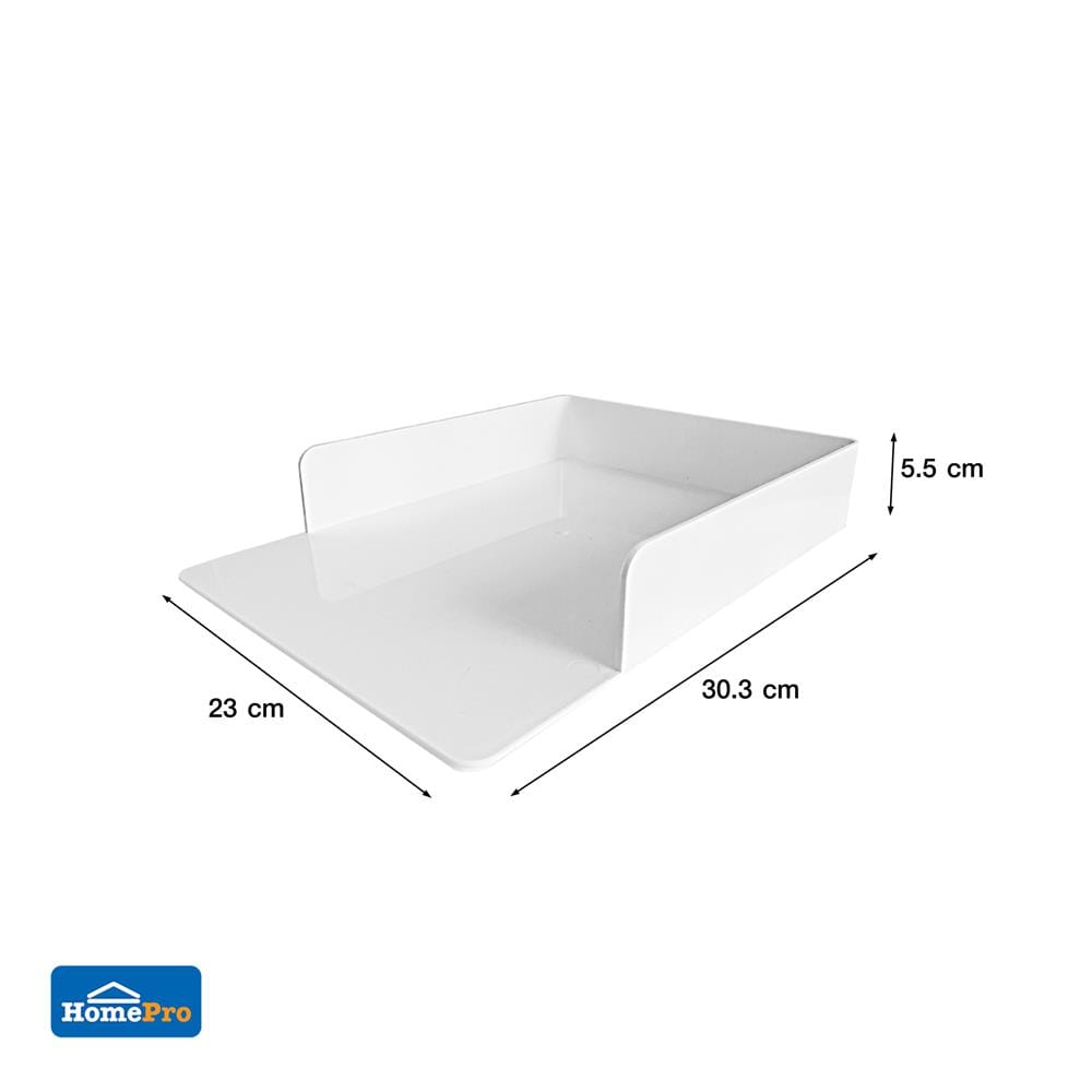 ถาดเอกสาร A4 STACKO 23x3.30x5.5 ซม. สีขาว
