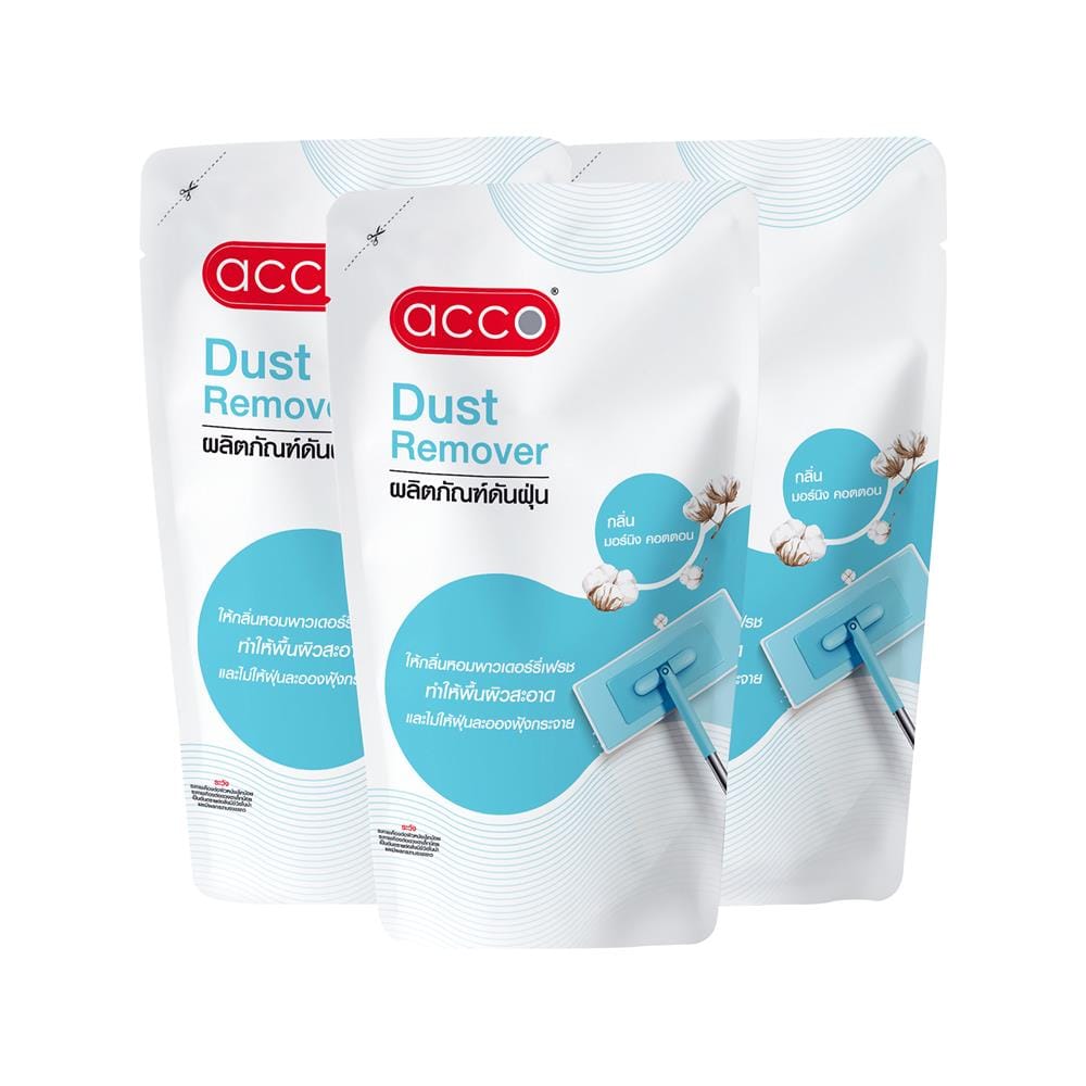 รีฟิลน้ำยาดันฝุ่น ACCO 200 มล. MORNING COTTON แพ็ก 3_1