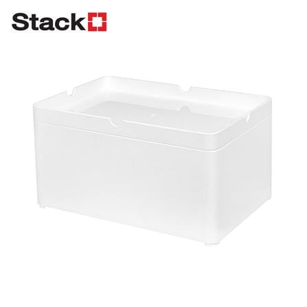 กล่องแบ่งช่องมีฝา STACKO 15.2x22.80x11.9 ซม. สีขาว_0