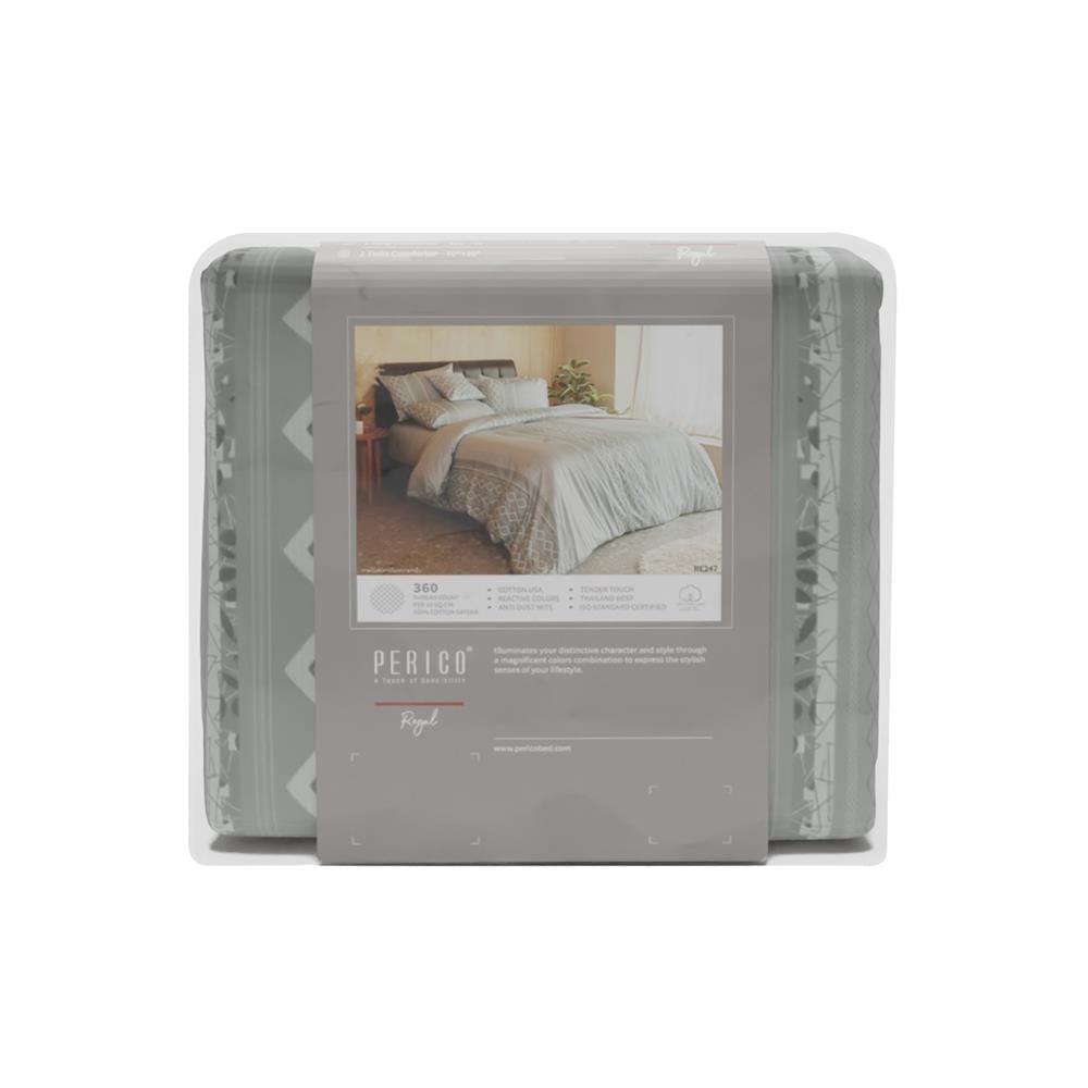 ชุดผ้าปูที่นอน 6 ฟุต 3 ชิ้น PERICO REGAL PRINT RE247