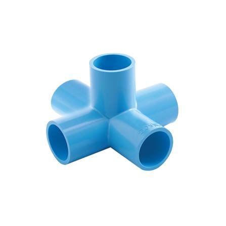 ห้าทางตั้งฉาก PVC SCG 3/4 นิ้ว สีฟ้า