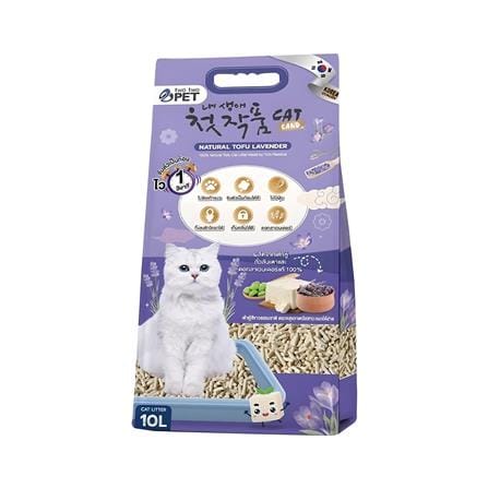 ทรายแมวเต้าหู้ TWO TWO PET กลิ่นลาเวนเดอร์ 10 ลิตร_0