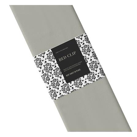 ชุดผ้าปูที่นอน 5 ฟุต 3 ชิ้น BED CLIP MICROTEX สี GREY_3
