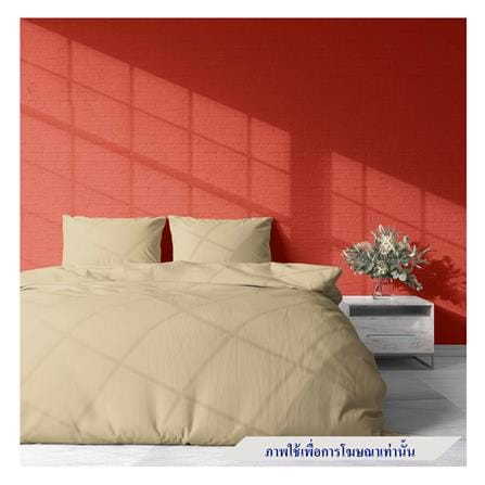 ชุดผ้าปูที่นอน 8.5 ฟุต 3 ชิ้น BED CLIP MICROTEX สี BEIGE_0
