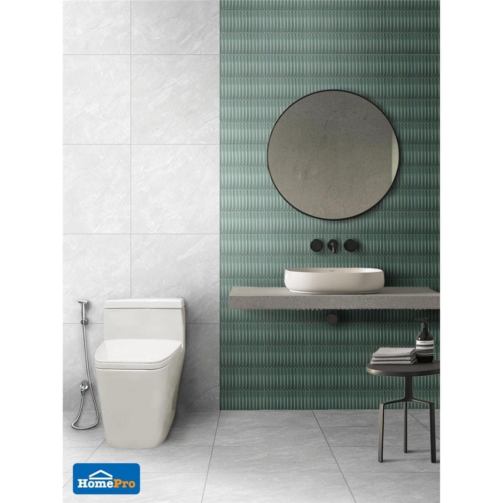 โมเสคพอร์ซเลน 29.9x29.6 ซม. TARA ZEN AQUA สีเขียว
