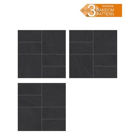 กระเบื้องพื้นพอร์ซเลน  16x16 นิ้ว COTTO กริดสโตน เทาเข้ม HYG PM 0.96 ตร.ม._1