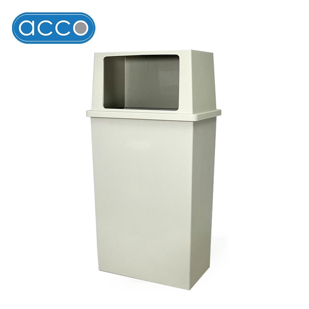ถังขยะเหลี่ยม ACCO 40 ลิตร สีเทาครีม