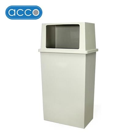 ถังขยะเหลี่ยม ACCO 40 ลิตร สีเทาครีม_0