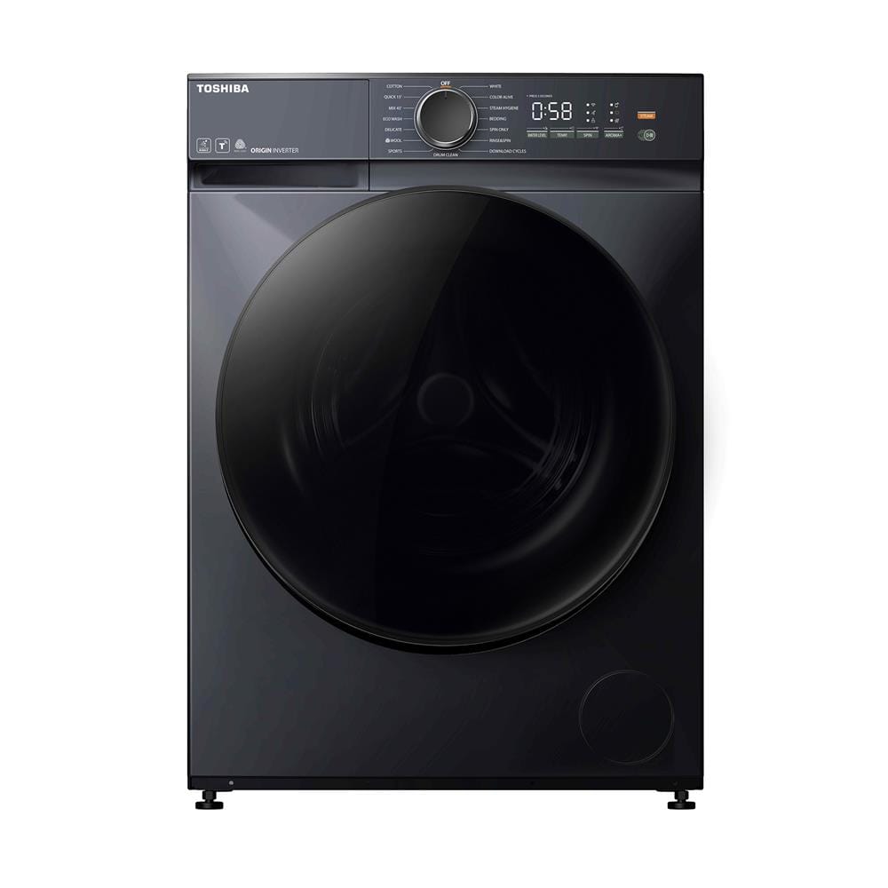 เครื่องซักผ้าฝาหน้า TOSHIBA TW-T21BU105UWT(MG) 9.5 กก. 1200RPM อินเวอร์เตอร์ สีเทา